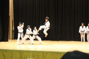 taekwondo on school trip in South Korea